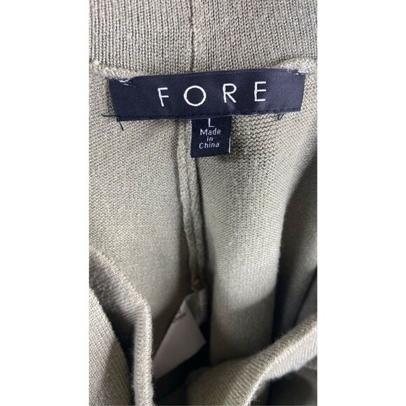 FORE Women's Green Belted No Pocket High Waist Wide Leg Sweater Pants Size L - Picture 3 of 5